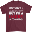 I Don't Mean to but I'm a Daddy Fathers Day Mens T-Shirt Cotton Gildan Maroon