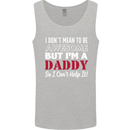 I Don't Mean to but I'm a Daddy Fathers Day Mens Vest Tank Top Sports Grey