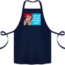 I Don't See Him Football Player Team Funny Cotton Apron 100% Organic Navy Blue