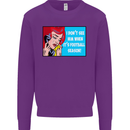 I Don't See Him Football Player Team Funny Mens Sweatshirt Jumper Purple