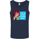 I Don't See Him Football Player Team Funny Mens Vest Tank Top Navy Blue