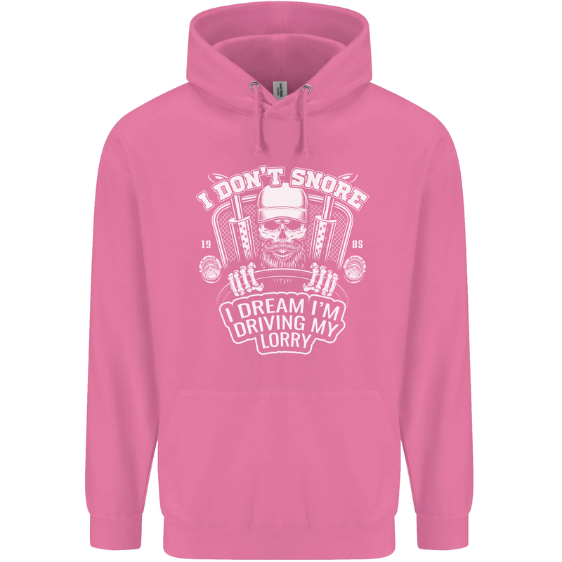I Don't Snore I'm Driving My Lorry Driver Mens 80% Cotton Hoodie Azelea