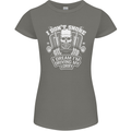 I Don't Snore I'm Driving My Lorry Driver Womens Petite Cut T-Shirt Charcoal