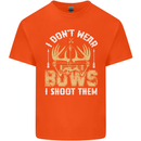I Don't Wear Bows I Shoot Them Archery Mens Cotton T-Shirt Tee Top Orange