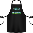 I Dont Snore I Dream Tractor Farmer Farming Cotton Apron 100% Organic Black