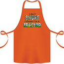 I Dont Snore I Dream Tractor Farmer Farming Cotton Apron 100% Organic Orange