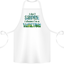 I Dont Snore I Dream Tractor Farmer Farming Cotton Apron 100% Organic White