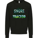 I Dont Snore I Dream Tractor Farmer Farming Kids Sweatshirt Jumper Black