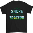 I Dont Snore I Dream Tractor Farmer Farming Mens T-Shirt Cotton Gildan Black