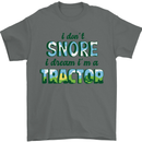 I Dont Snore I Dream Tractor Farmer Farming Mens T-Shirt Cotton Gildan Charcoal