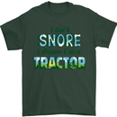 I Dont Snore I Dream Tractor Farmer Farming Mens T-Shirt Cotton Gildan Forest Green