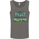 I Dont Snore I Dream Tractor Farmer Farming Mens Vest Tank Top Charcoal