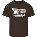I Drive at 88mph Just in Case Funny Mens Cotton T-Shirt Tee Top Dark Chocolate