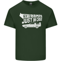 I Drive at 88mph Just in Case Funny Mens Cotton T-Shirt Tee Top Forest Green