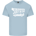 I Drive at 88mph Just in Case Funny Mens Cotton T-Shirt Tee Top Light Blue