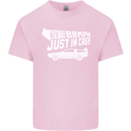 I Drive at 88mph Just in Case Funny Mens Cotton T-Shirt Tee Top Light Pink