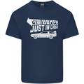 I Drive at 88mph Just in Case Funny Mens Cotton T-Shirt Tee Top Navy Blue