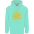 I Fix Stuff Funny Carpenter DIY Tradesman Mens 80% Cotton Hoodie Peppermint