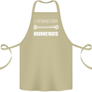 I Found This Humerus Funny Slogan Cotton Apron 100% Organic Khaki