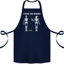 I Found This Humerus Funny Slogan Humorous Cotton Apron 100% Organic Navy Blue