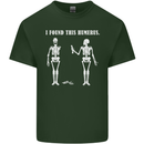 I Found This Humerus Funny Slogan Humorous Mens Cotton T-Shirt Tee Top Forest Green