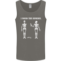 I Found This Humerus Funny Slogan Humorous Mens Vest Tank Top Charcoal