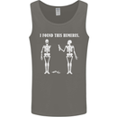 I Found This Humerus Funny Slogan Humorous Mens Vest Tank Top Charcoal