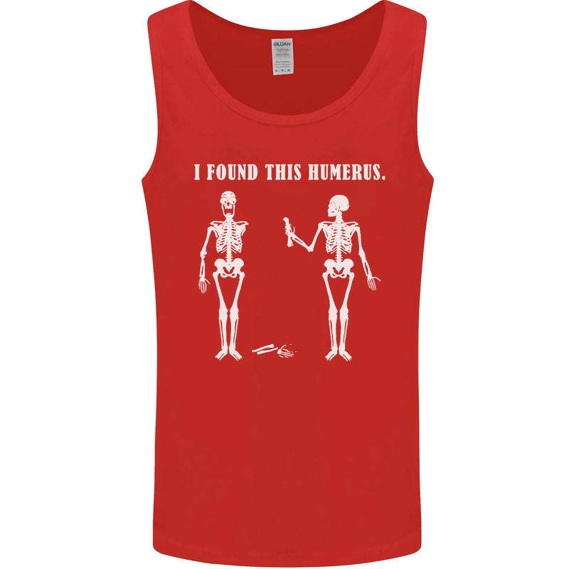 I Found This Humerus Funny Slogan Humorous Mens Vest Tank Top Red