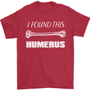 I Found This Humerus Funny Slogan Mens T-Shirt Cotton Gildan Red