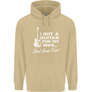 I Got a Guitar for My Wife Funny Guitarist Mens 80% Cotton Hoodie Sand