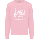 I Got a Guitar for My Wife Funny Guitarist Mens Sweatshirt Jumper Light Pink