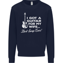I Got a Guitar for My Wife Funny Guitarist Mens Sweatshirt Jumper Navy Blue