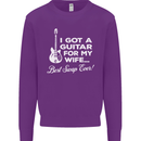 I Got a Guitar for My Wife Funny Guitarist Mens Sweatshirt Jumper Purple