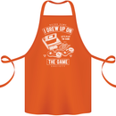 I Grew up on the Gamer Funny Gaming Cotton Apron 100% Organic Orange