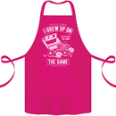 I Grew up on the Gamer Funny Gaming Cotton Apron 100% Organic Pink