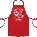 I Grew up on the Gamer Funny Gaming Cotton Apron 100% Organic Red