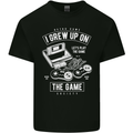 I Grew up on the Gamer Funny Gaming Mens Cotton T-Shirt Tee Top Black