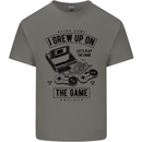 I Grew up on the Gamer Funny Gaming Mens Cotton T-Shirt Tee Top Charcoal