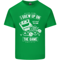 I Grew up on the Gamer Funny Gaming Mens Cotton T-Shirt Tee Top Irish Green