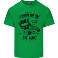 I Grew up on the Gamer Funny Gaming Mens Cotton T-Shirt Tee Top Irish Green