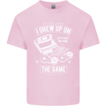 I Grew up on the Gamer Funny Gaming Mens Cotton T-Shirt Tee Top Light Pink