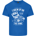 I Grew up on the Gamer Funny Gaming Mens Cotton T-Shirt Tee Top Royal Blue