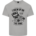 I Grew up on the Gamer Funny Gaming Mens Cotton T-Shirt Tee Top Sports Grey