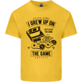 I Grew up on the Gamer Funny Gaming Mens Cotton T-Shirt Tee Top Yellow