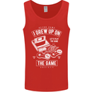 I Grew up on the Gamer Funny Gaming Mens Vest Tank Top Red