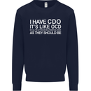 I Have OCD Funny Slogan Kids Sweatshirt Jumper Navy Blue