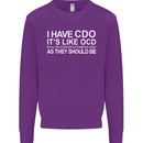 I Have OCD Funny Slogan Kids Sweatshirt Jumper Purple