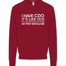 I Have OCD Funny Slogan Kids Sweatshirt Jumper Red