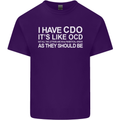 I Have OCD Funny Slogan Mens Cotton T-Shirt Tee Top Purple