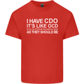 I Have OCD Funny Slogan Mens Cotton T-Shirt Tee Top Red